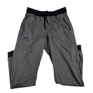 Under Armour Men's Gray Fleece Jogger Pants Loose Fit Size M